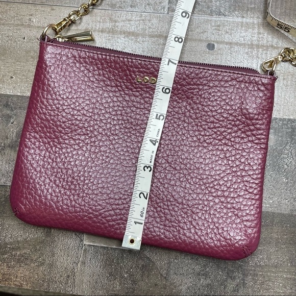 Lodis Burgundy Leather Multi Way Shoulder Bag - Picture 13 of 14